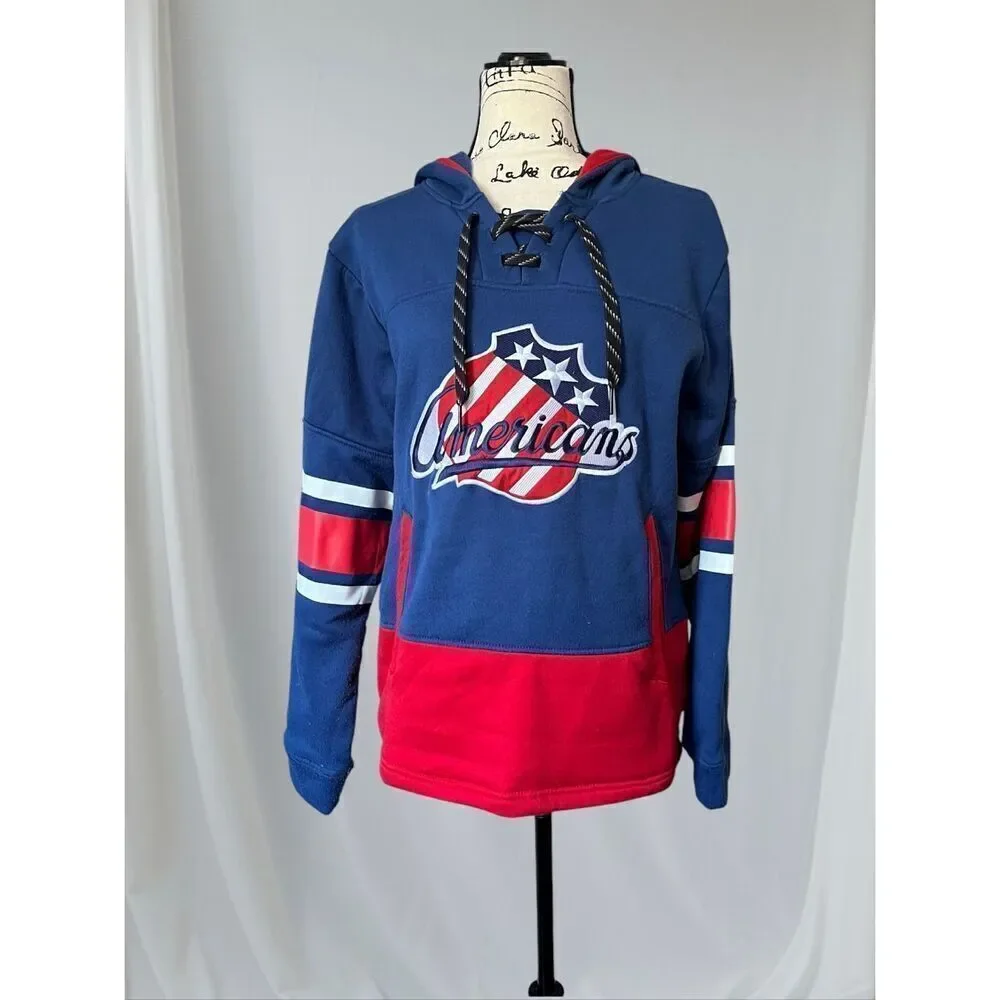 Rare Reebok Face Off Collections USA Americans Hockey Jersey Heavyweight Men's S